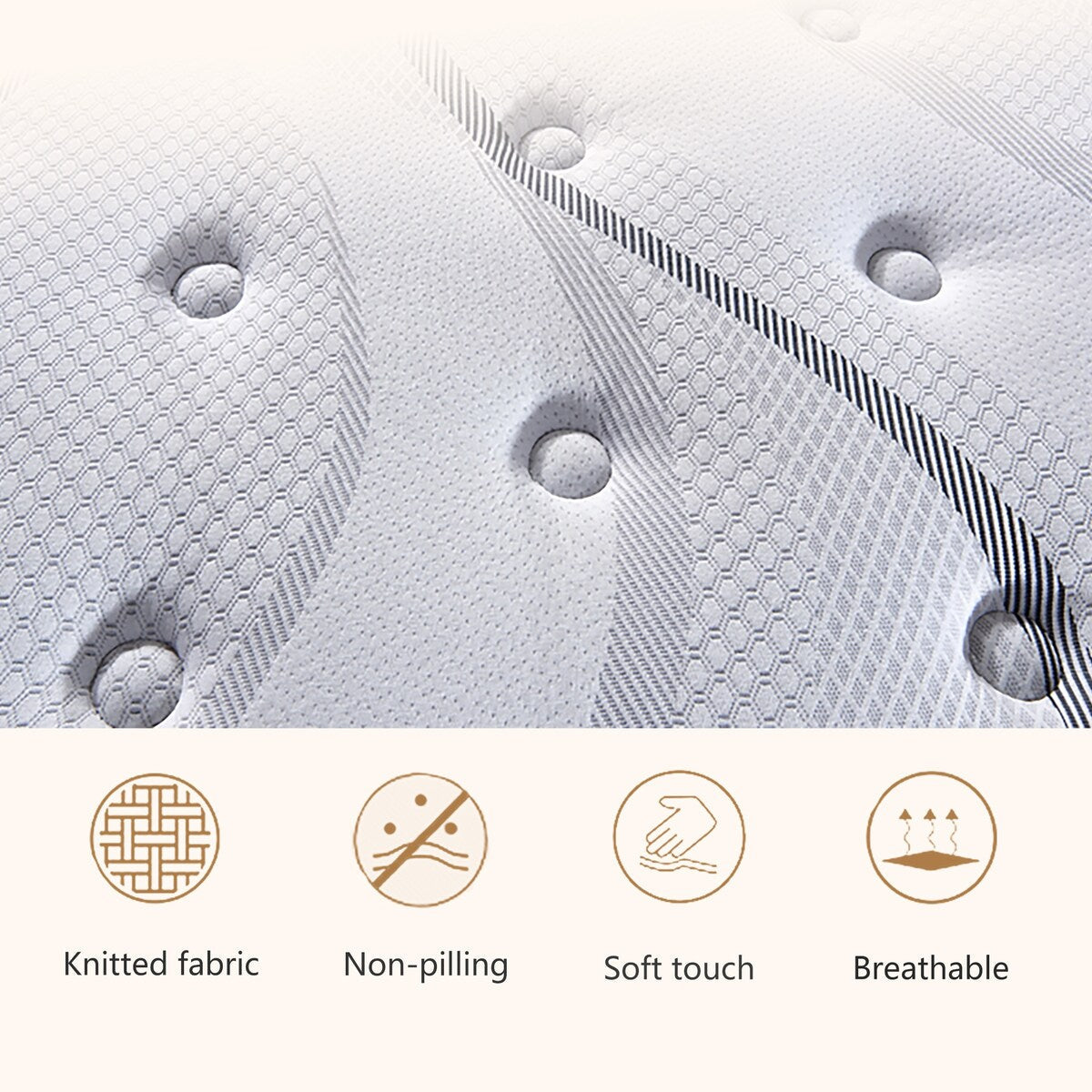 Matelas hybride à ressorts ensachés de 12 pouces