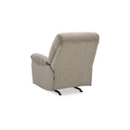 Fauteuil inclinable à bascule manuel Ead, coussin moelleux, taupe, marron, polyester