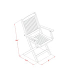 Ensembles de salle à manger d'extérieur East West Furniture : table ovale en acacia et chaises pliantes, huile naturelle (options de pièces)
