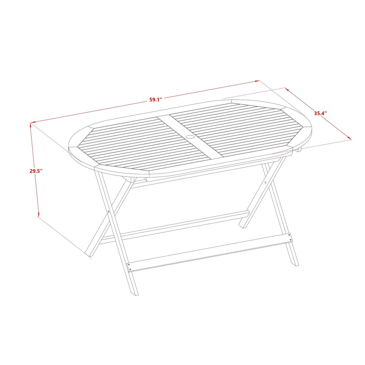 Ensemble de table de patio East West Furniture : table en bois d'acacia, chaises pliantes et chaises d'appoint, huile naturelle (options de pièces)