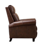 Fauteuil inclinable club en cuir véritable Ebello