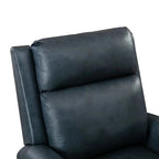 Fauteuil inclinable club en cuir véritable Ebello