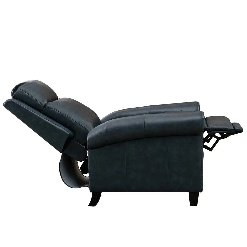 Fauteuil inclinable club en cuir véritable Ebello