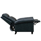 Fauteuil inclinable club en cuir véritable Ebello