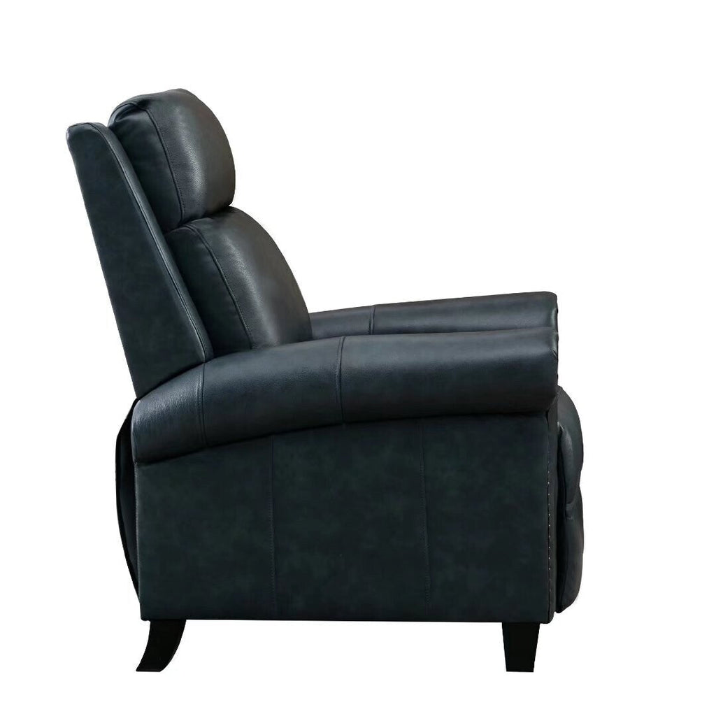 Fauteuil inclinable club en cuir véritable Ebello