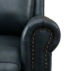 Fauteuil inclinable club en cuir véritable Ebello