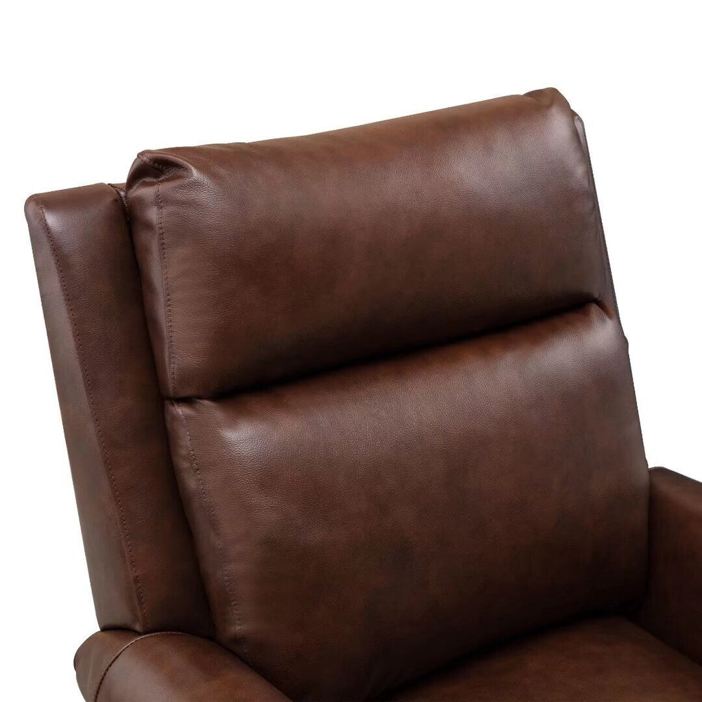 Fauteuil inclinable club en cuir véritable Ebello