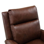 Fauteuil inclinable club en cuir véritable Ebello