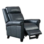 Fauteuil inclinable club en cuir véritable Ebello
