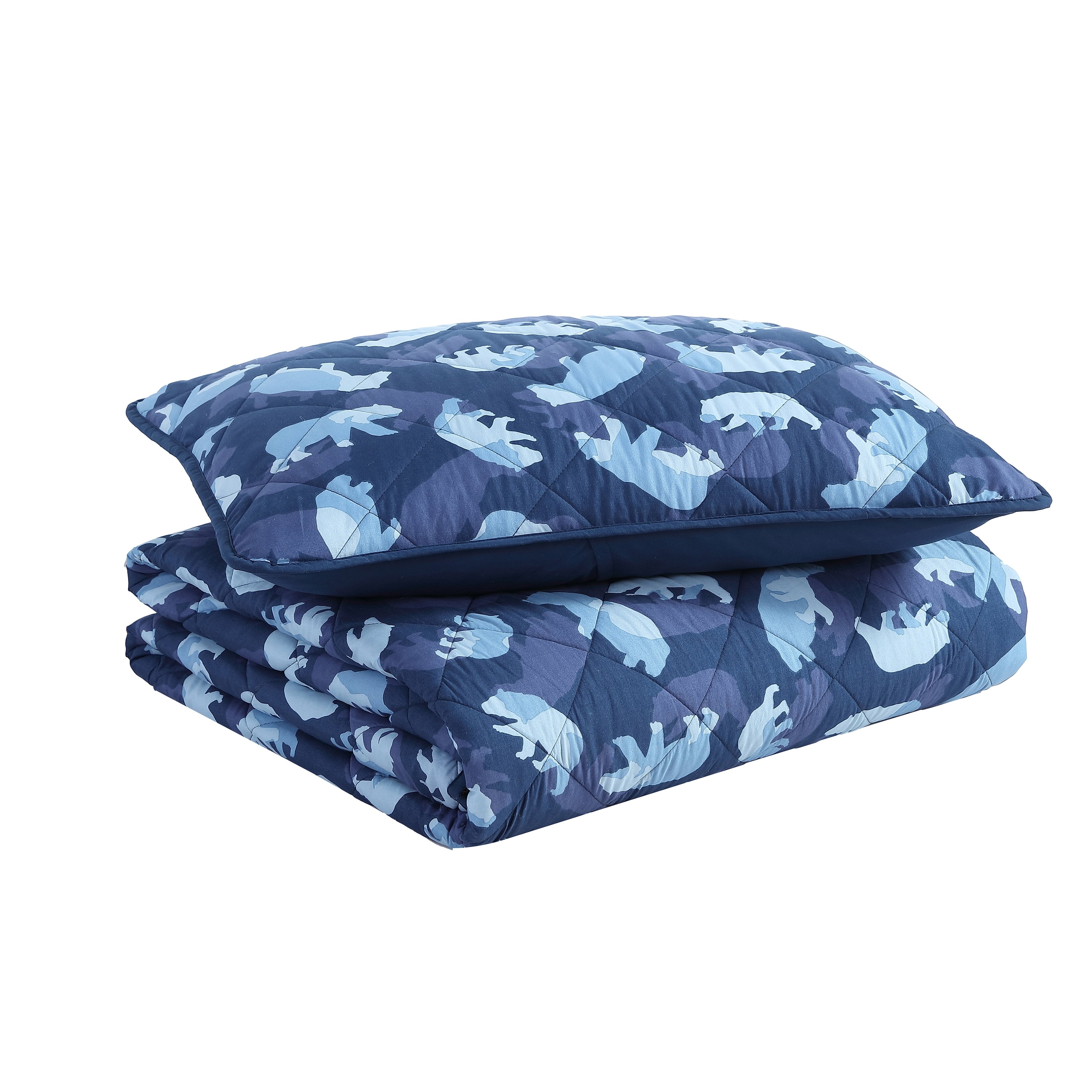 Ensemble de courtepointe bleu marine Eddie Bauer Kids Camp Camo