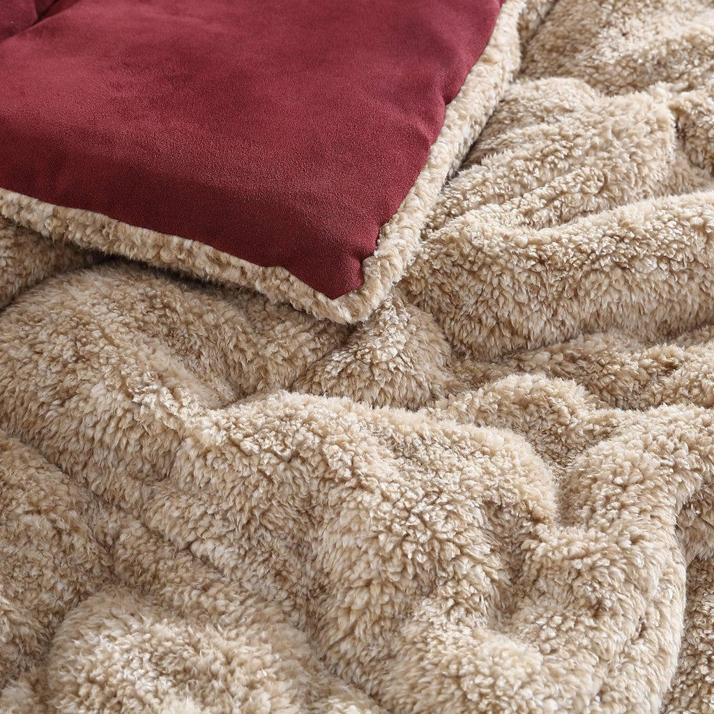 Ensemble couette et taie d'oreiller texturés en faux suède Eddie Bauer Sherwood