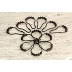 Anneaux de rideau de douche à boule roulante Edenscape (12 pièces/ensemble)