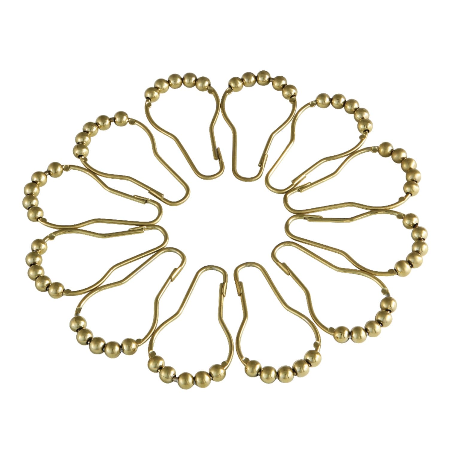 Anneaux de rideau de douche à boule roulante Edenscape (12 pièces/ensemble)