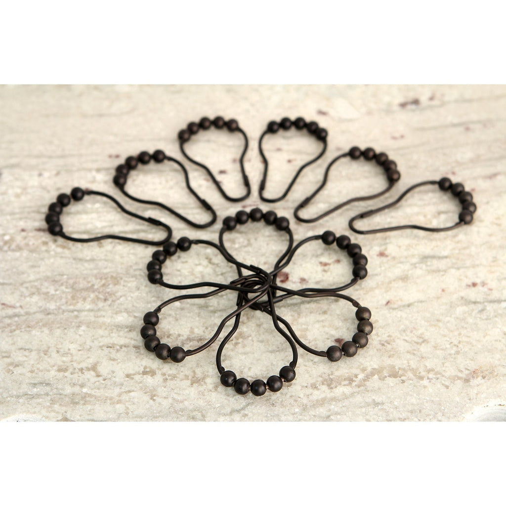 Anneaux de rideau de douche à boule roulante Edenscape (12 pièces/ensemble)