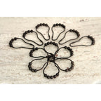 Anneaux de rideau de douche à boule roulante Edenscape (12 pièces/ensemble)