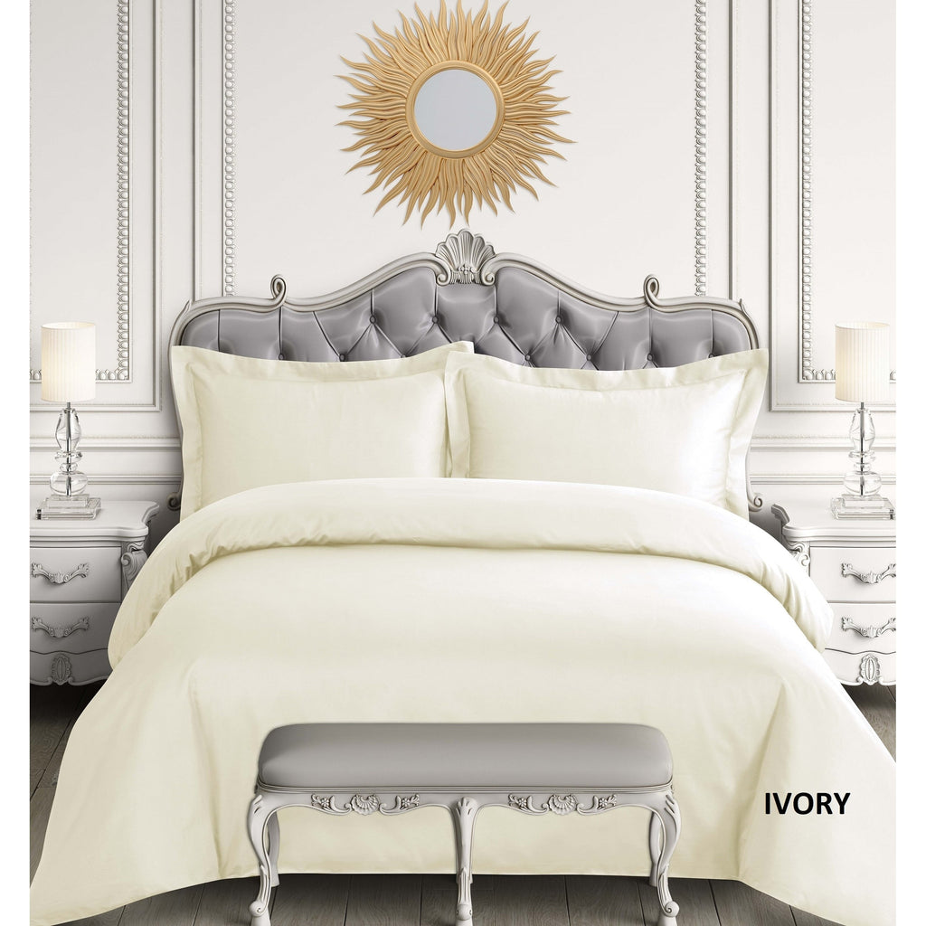 Parure de lit surdimensionnée en satin de coton égyptien 600 fils