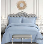 Parure de lit surdimensionnée en satin de coton égyptien 600 fils