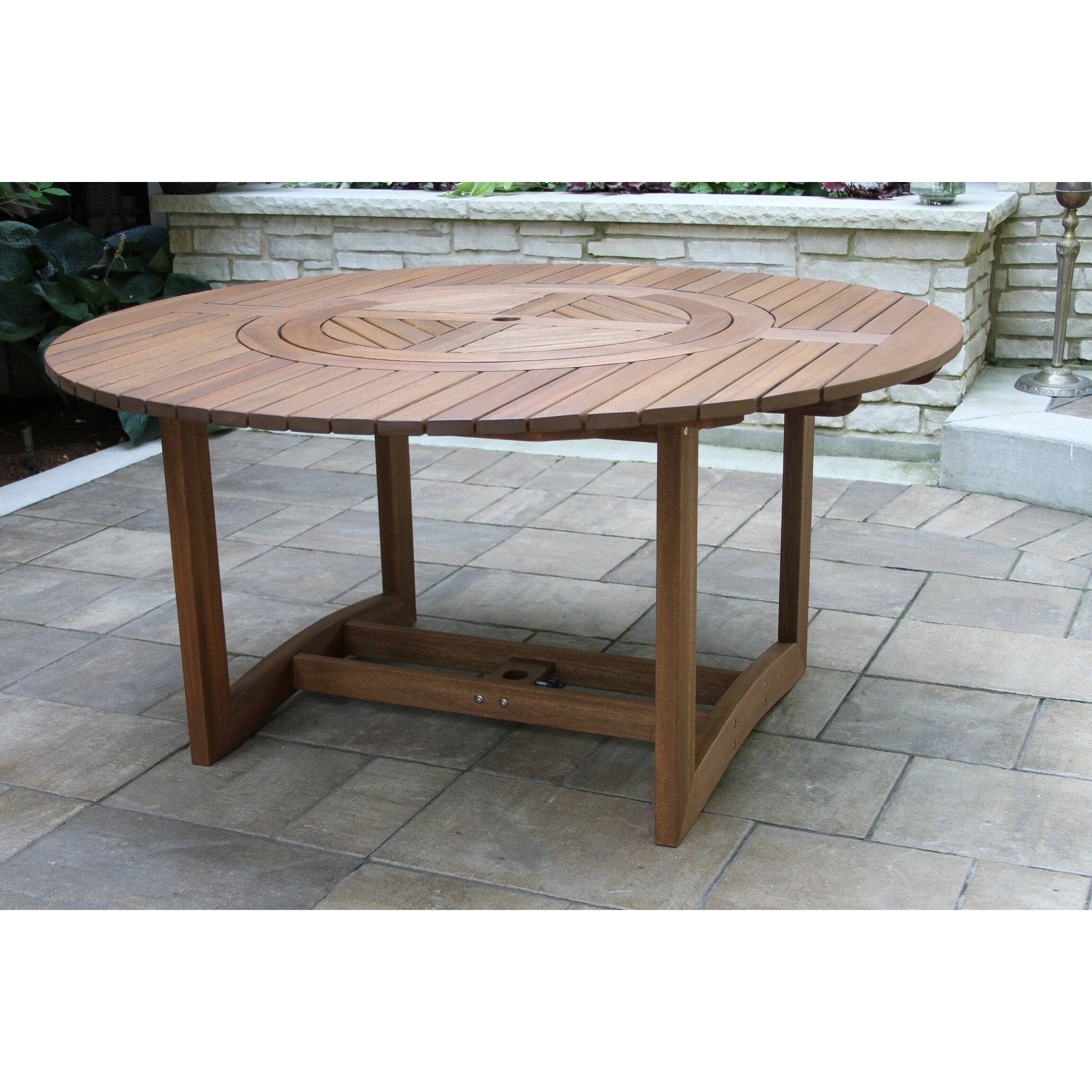 Ensemble de 7 plateaux tournants Eilaf avec chaises empilables