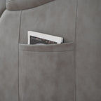 Fauteuil inclinable électrique adapté aux personnes âgées avec télécommande, siège spacieux, poche latérale et angles réglables