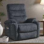 Fauteuil inclinable de massage électrique, chauffage lombaire, capacité de 158 kg, inclinaison réglable de 45° à 165°