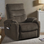 Fauteuil inclinable de massage électrique, chauffage lombaire, capacité de 158 kg, inclinaison réglable de 45° à 165°