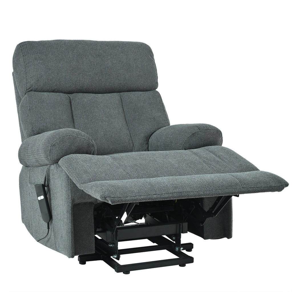 Fauteuil inclinable électrique pour personnes âgées avec télécommande, poche latérale, support ergonomique et siège spacieux