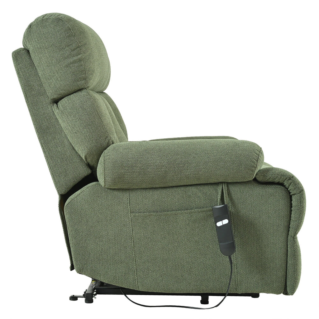 Fauteuil inclinable électrique pour personnes âgées avec télécommande, poche latérale, support ergonomique et siège spacieux