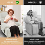 Fauteuil inclinable électrique pour personnes âgées avec télécommande, poche latérale, support ergonomique et siège spacieux