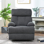 Fauteuil inclinable électrique pour personnes âgées avec télécommande, poche latérale, support ergonomique et siège spacieux