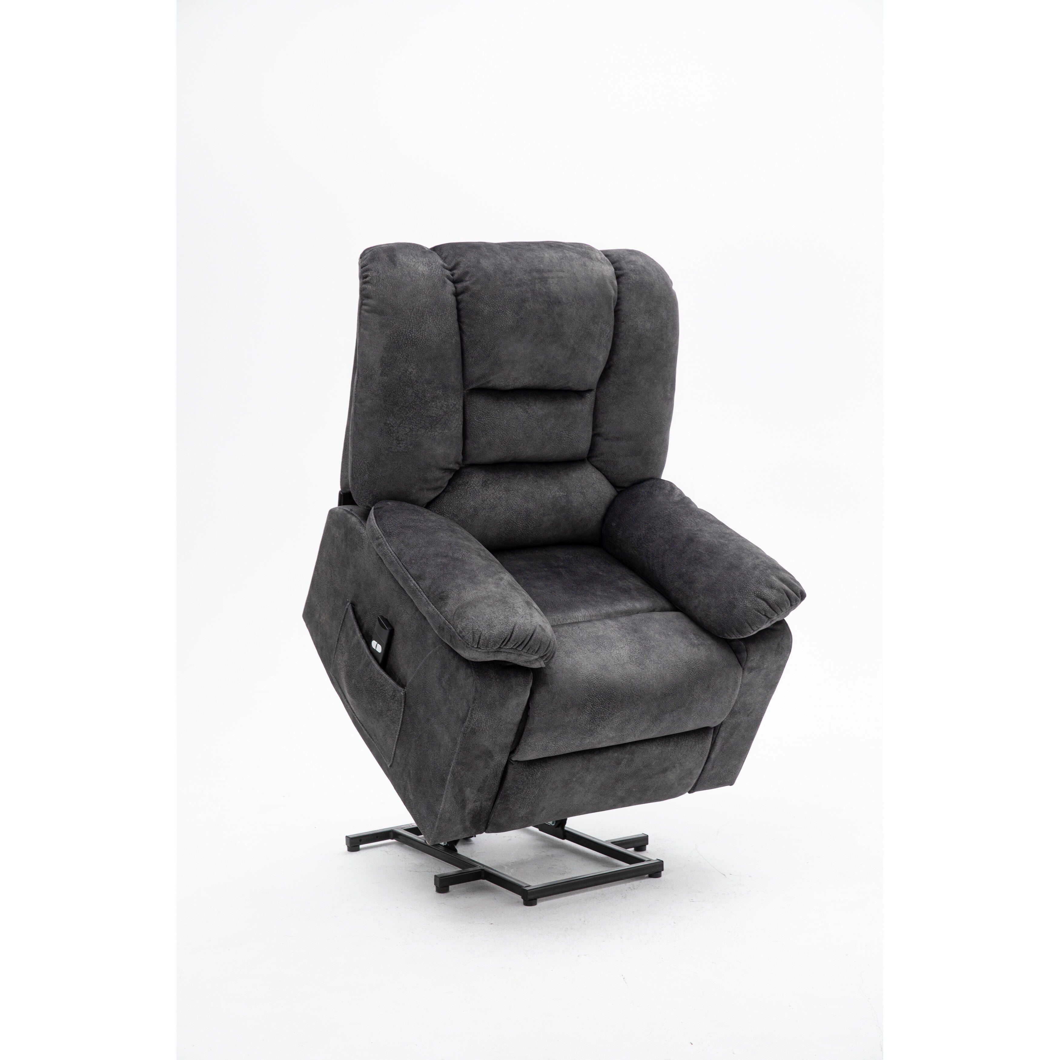 Fauteuil inclinable électrique avec réglage de la position en continu, commande à distance avec fonction massage et chauffage