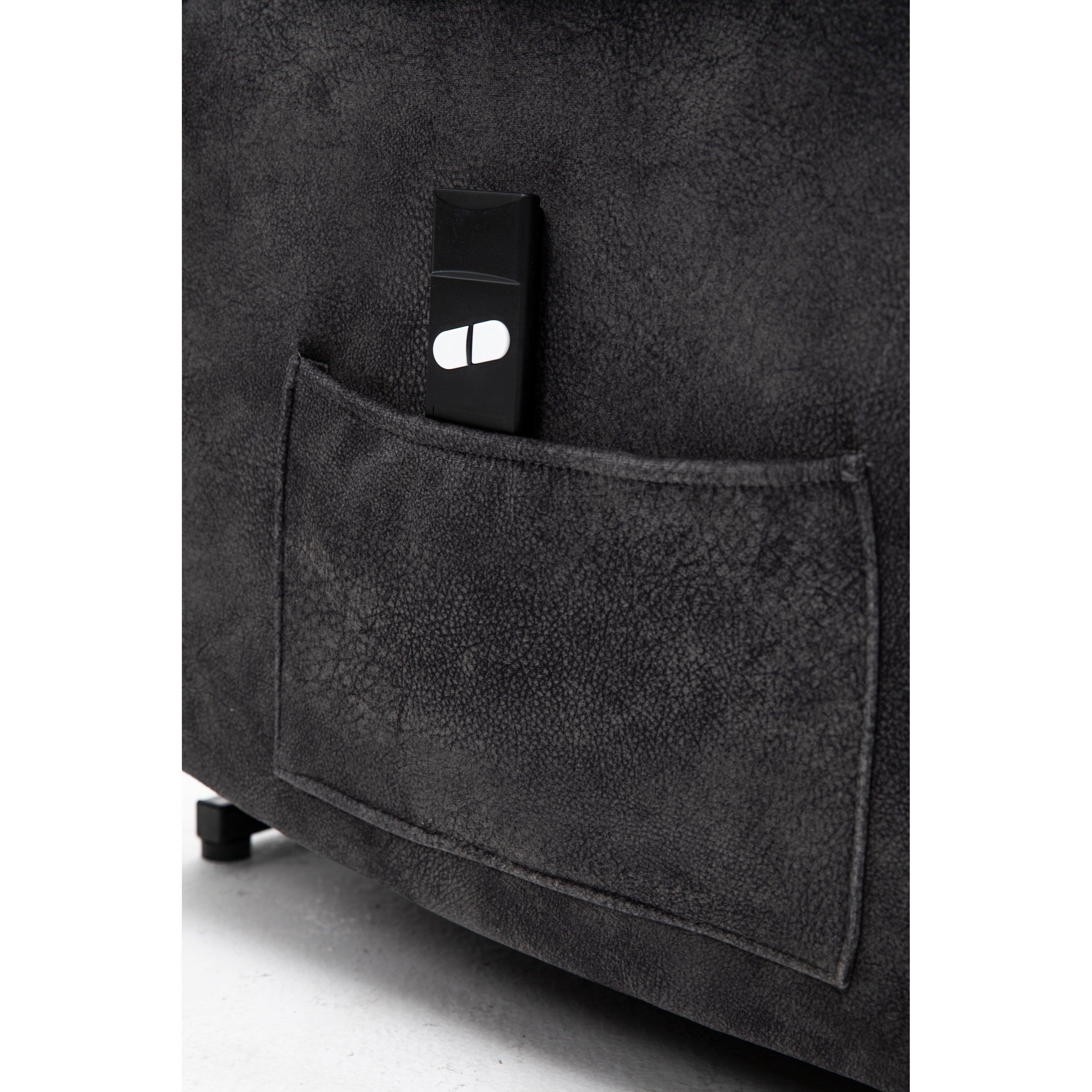 Fauteuil inclinable électrique avec réglage de la position en continu, commande à distance avec fonction massage et chauffage