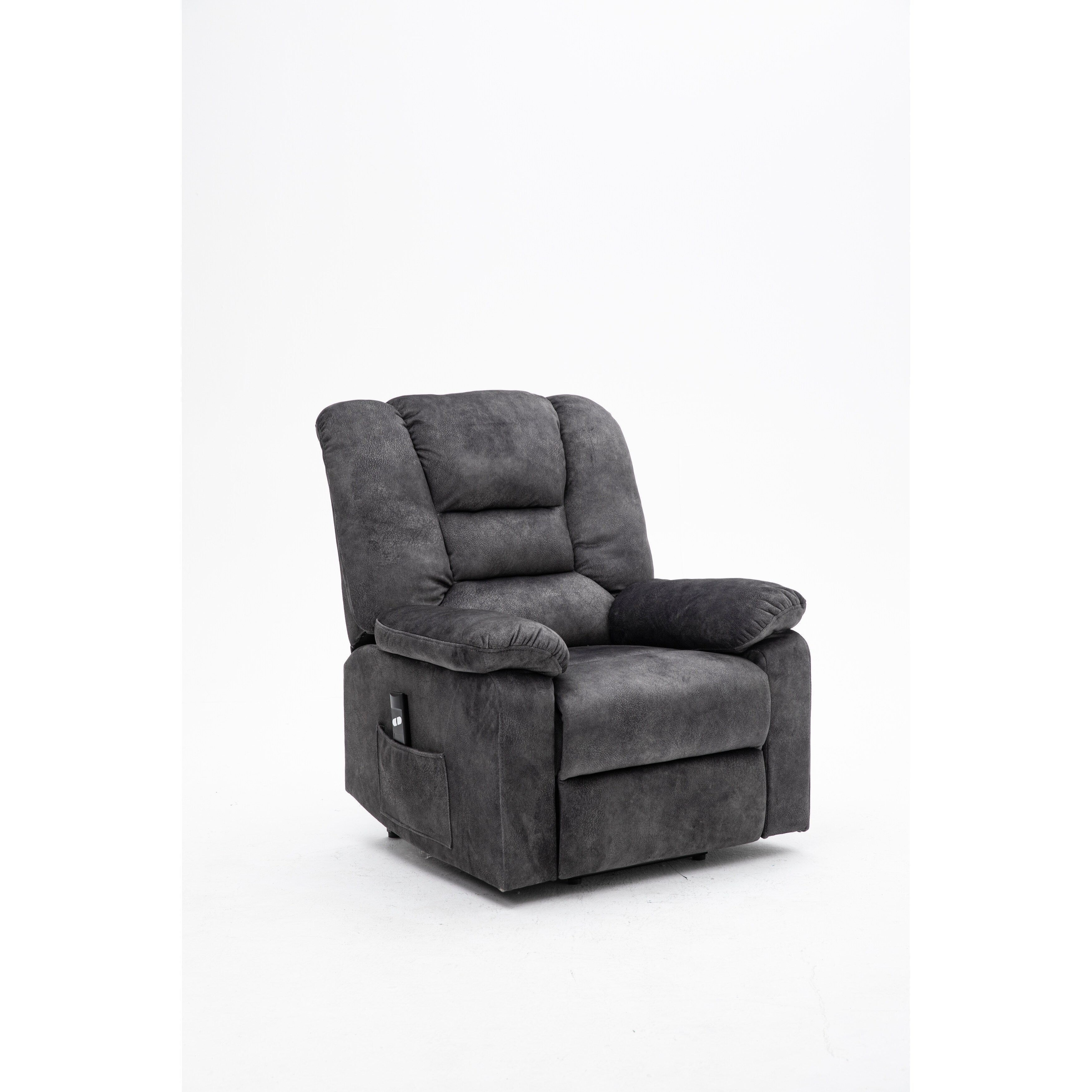 Fauteuil inclinable électrique avec réglage de la position en continu, commande à distance avec fonction massage et chauffage