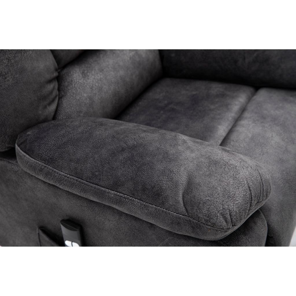 Fauteuil inclinable électrique avec réglage de la position en continu, commande à distance avec fonction massage et chauffage