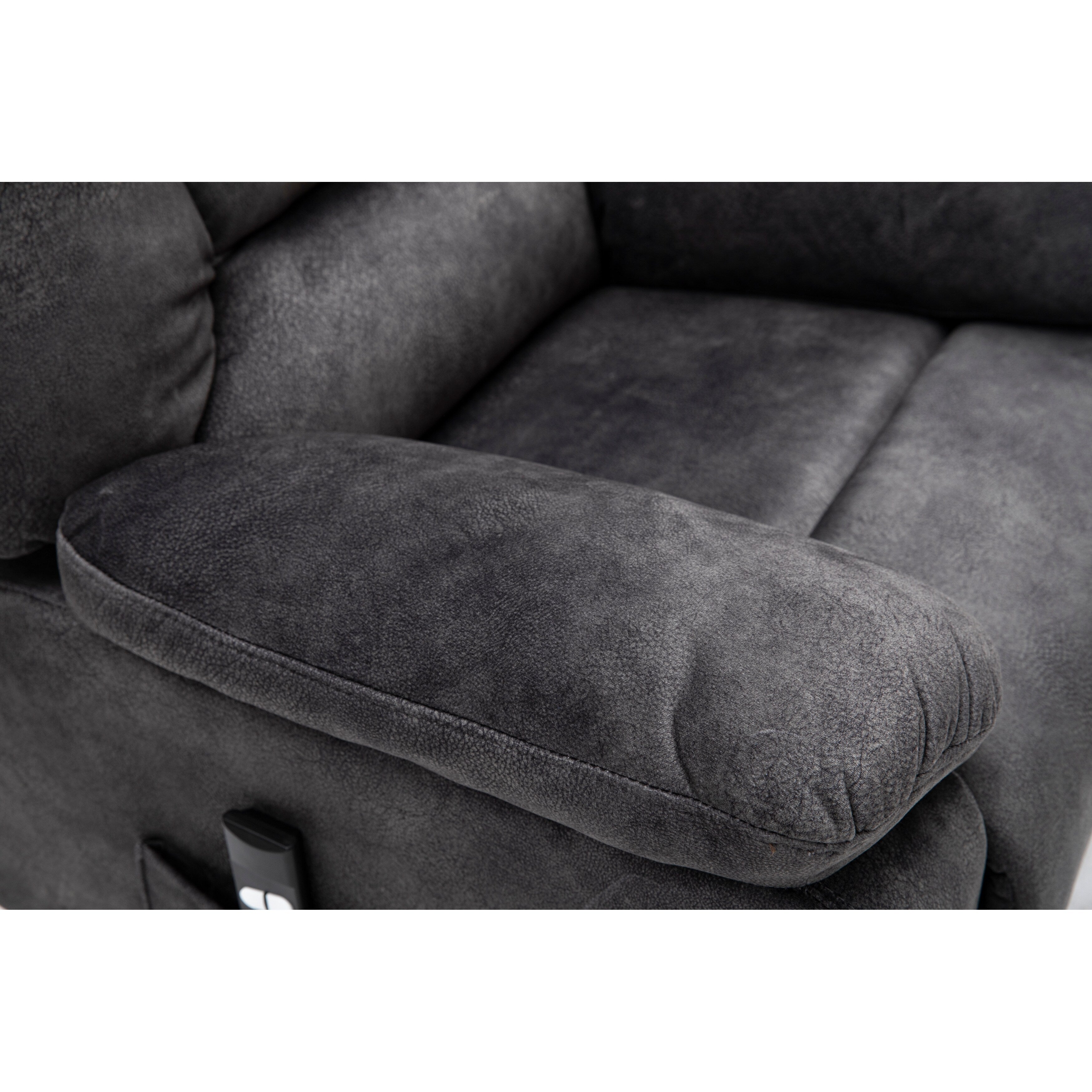 Fauteuil inclinable électrique avec réglage de la position en continu, commande à distance avec fonction massage et chauffage