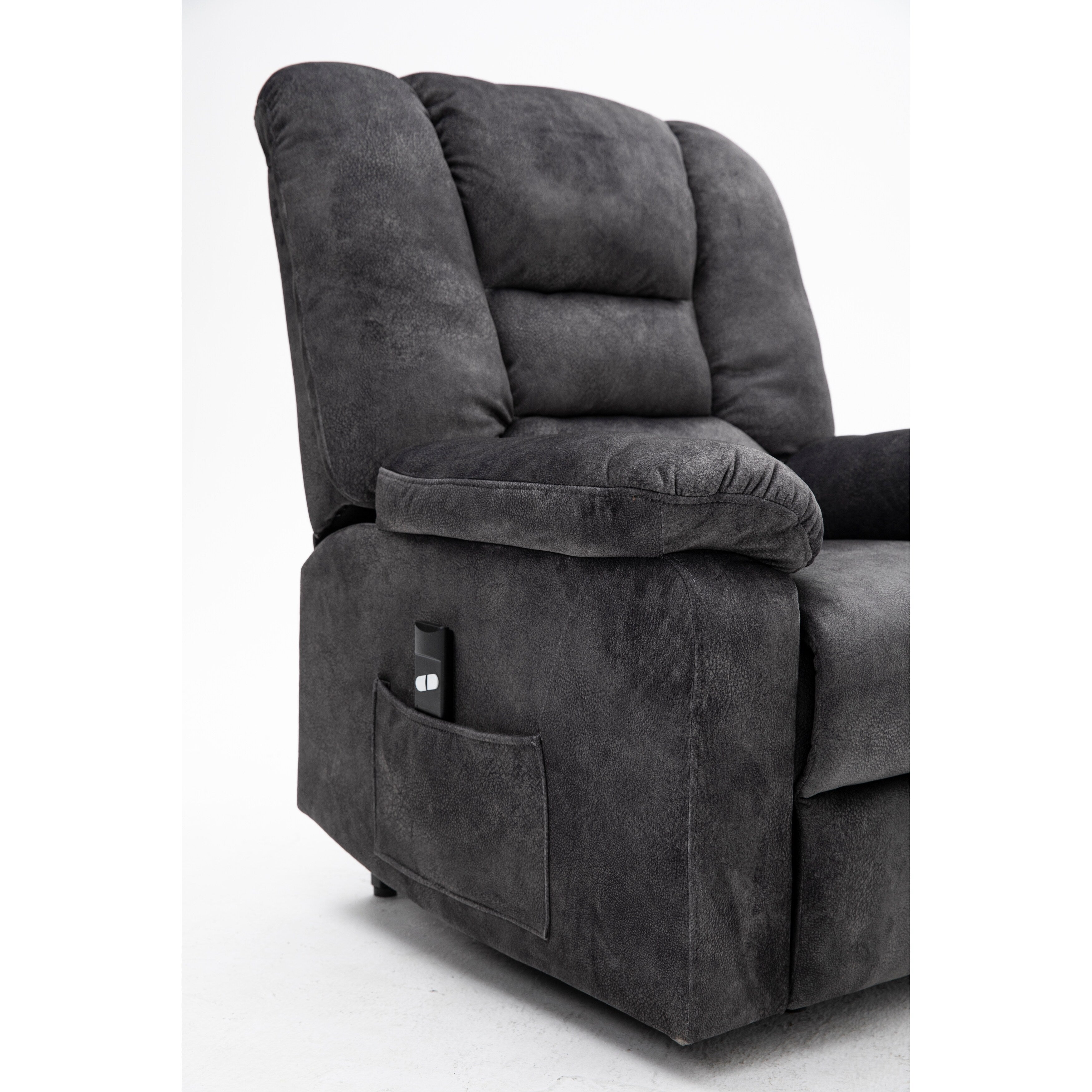 Fauteuil inclinable électrique avec réglage de la position en continu, commande à distance avec fonction massage et chauffage