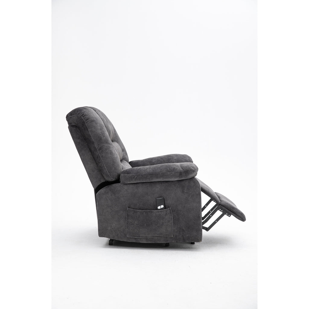 Fauteuil inclinable électrique avec réglage de la position en continu, commande à distance avec fonction massage et chauffage