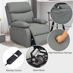 Fauteuil inclinable électrique avec releveur et tissu imperméable