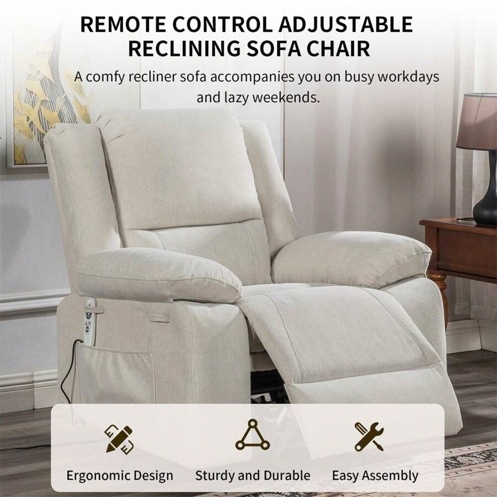 Fauteuil inclinable électrique de massage, levage multifonction, minuterie