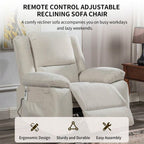 Fauteuil inclinable électrique de massage, levage multifonction, minuterie