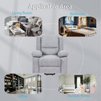 Fauteuil inclinable électrique de massage, levage multifonction, minuterie