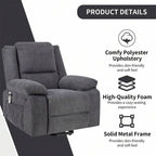 Fauteuil inclinable électrique de massage, levage multifonction, minuterie