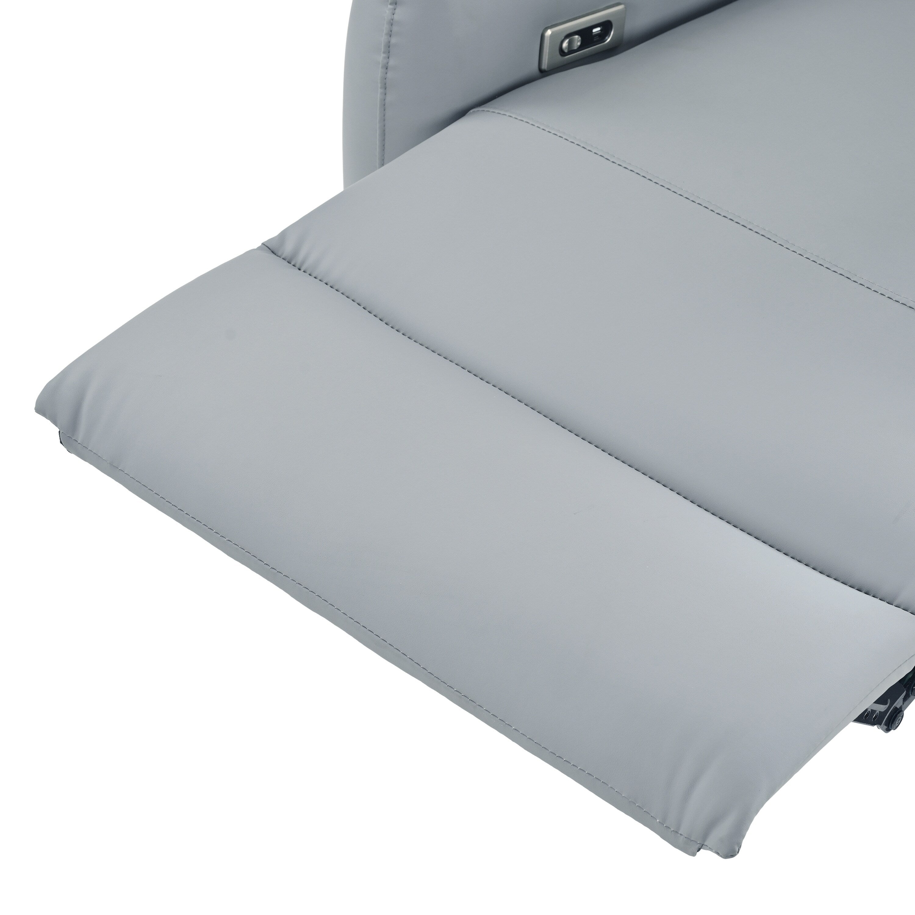 Fauteuil inclinable électrique en cuir synthétique avec ports USB et Type-C, capacité de charge de 150 kg, confortable pour les petits espaces