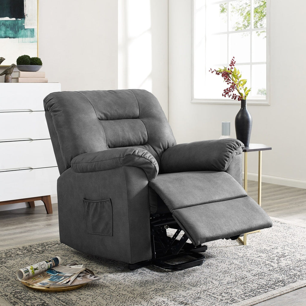 Fauteuil inclinable électrique avec releveur, fauteuil inclinable électrique avec télécommande, fauteuil inclinable électrique confortable pour personnes âgées