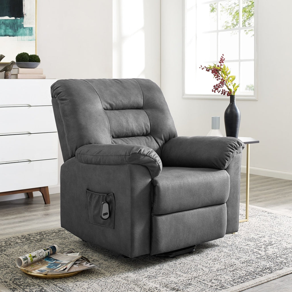 Fauteuil inclinable électrique avec releveur, fauteuil inclinable électrique avec télécommande, fauteuil inclinable électrique confortable pour personnes âgées