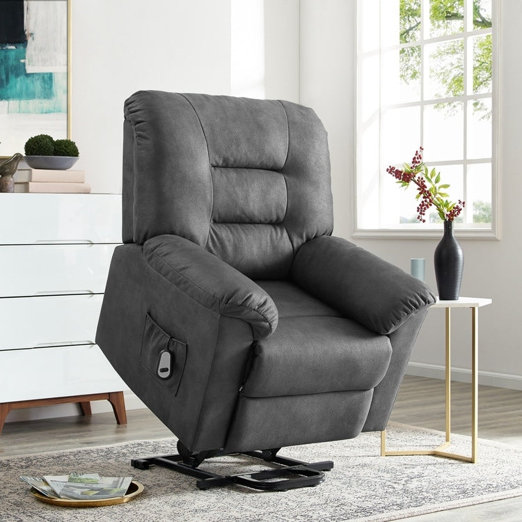 Fauteuil inclinable électrique avec releveur, fauteuil inclinable électrique avec télécommande, fauteuil inclinable électrique confortable pour personnes âgées