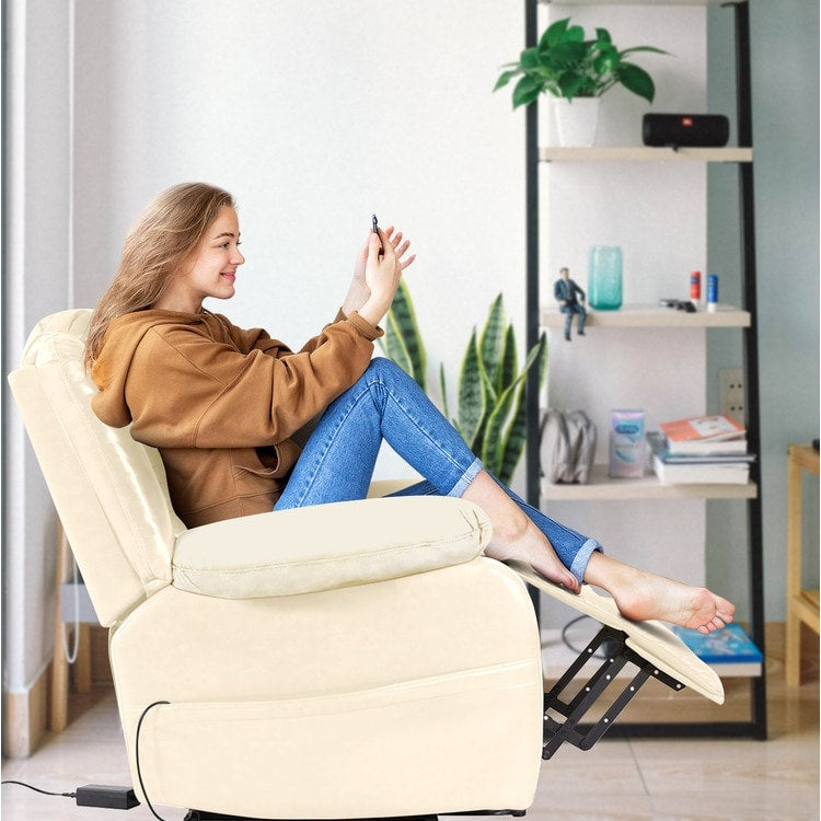 Fauteuil inclinable électrique avec releveur, fauteuil inclinable électrique avec télécommande, fauteuil inclinable électrique confortable pour personnes âgées
