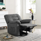 Fauteuil inclinable électrique avec releveur, fauteuil inclinable électrique avec télécommande, fauteuil inclinable électrique confortable pour personnes âgées