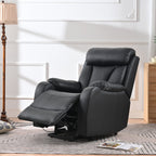 Fauteuil inclinable électrique pour personnes âgées, siège inclinable réglable avec poche latérale et télécommande.