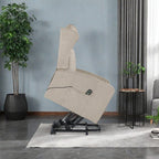 Fauteuil inclinable électrique avec télécommande, soutien confortable du dos, des lombaires et des jambes, aide à la station debout, poche latérale