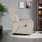 Fauteuil inclinable électrique avec télécommande, soutien confortable du dos, des lombaires et des jambes, aide à la station debout, poche latérale